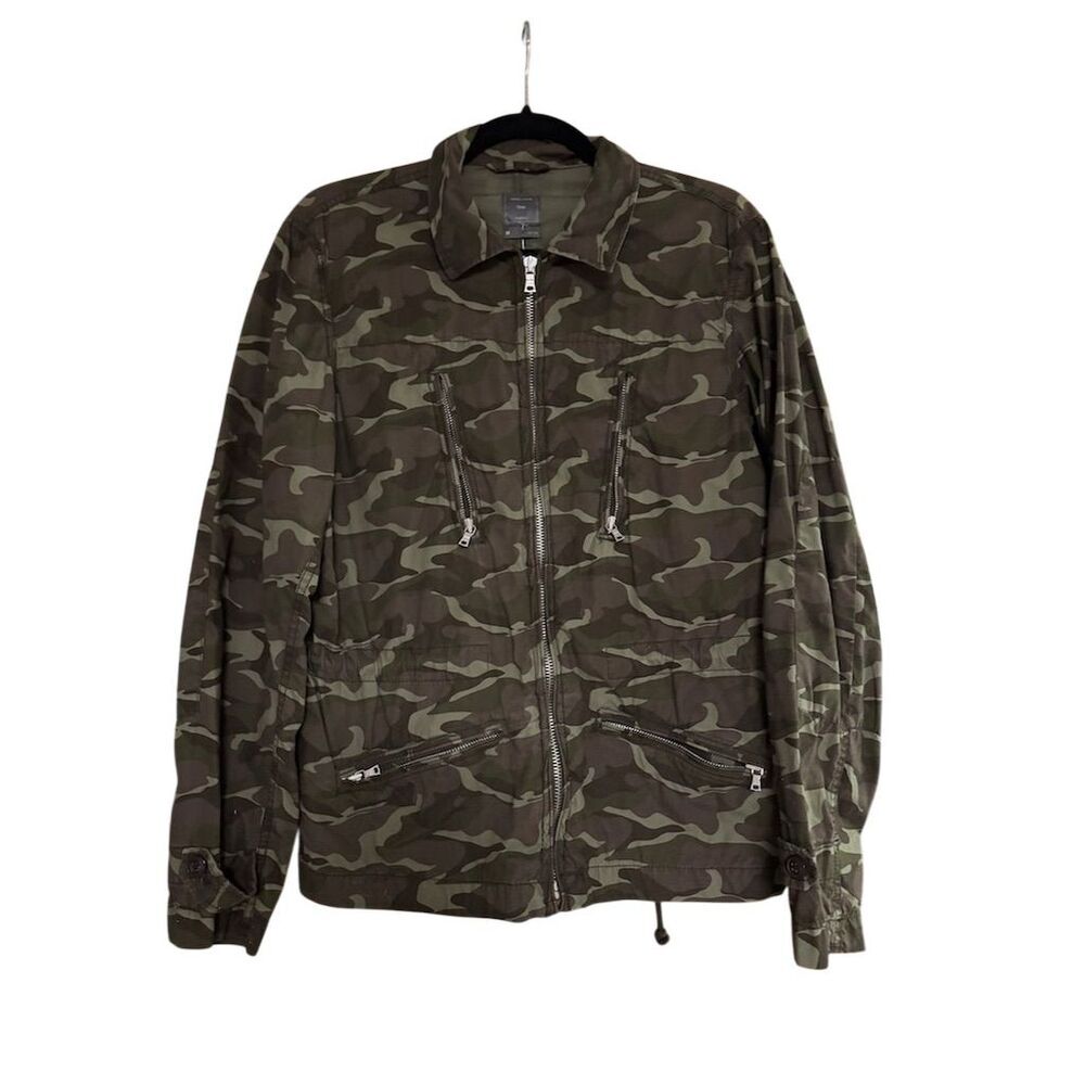 GAP Women's Camouflage Military Jacket Green Size M
